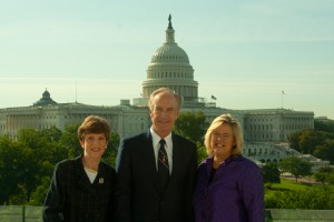 Governor Kempthorne, USCHS General Secretary Suzie Dicks and Mrs. Patricia Kempthorne