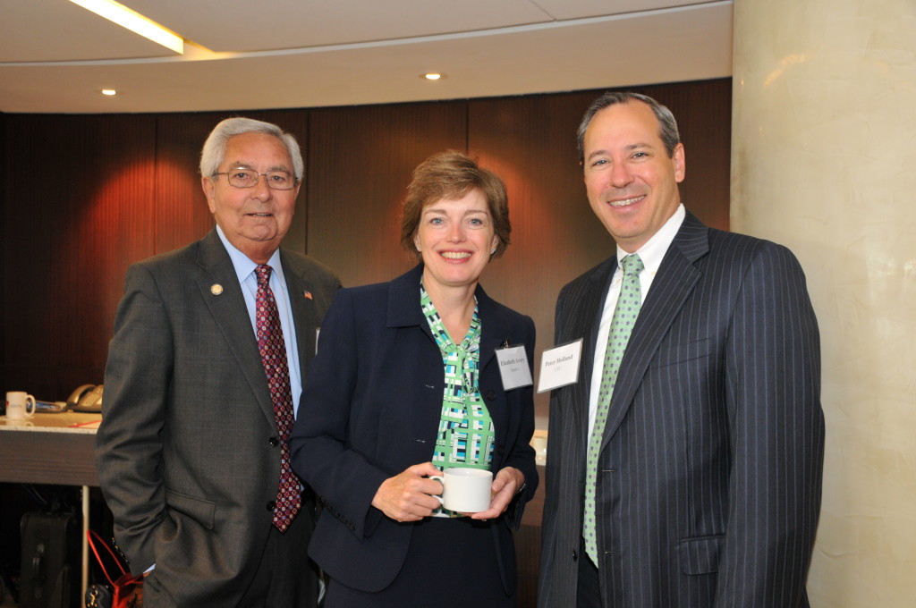 The Honorable Ron Sarasin (President & CEO, U.S. Capitol Historical Society), Elizabeth Avery (PepsiCo), and Peter Holland (United Technologies Corporation)