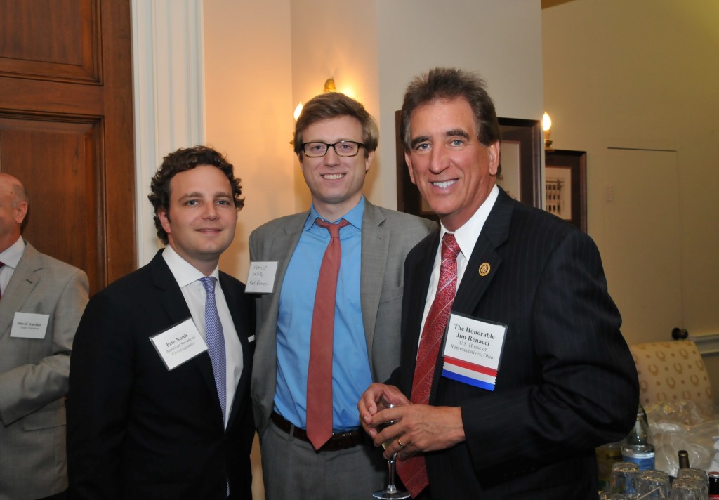 Pete Nonis (American Society of Civil Engineers) with Rep. Jim Renacci (R-OH) and Patrick Velliky (Office of Rep. Renacci)