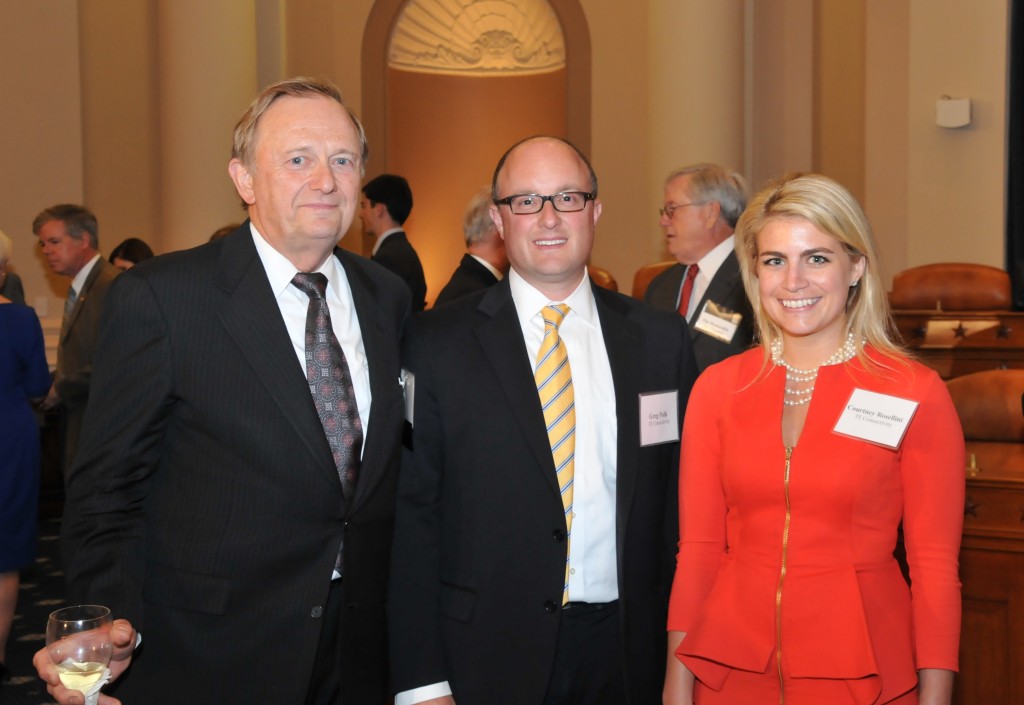 Don Carlson (PricewaterhouseCoopers and USCHS Board) with Greg Polk and Courtney Rosellini (both with TE Connectivity)