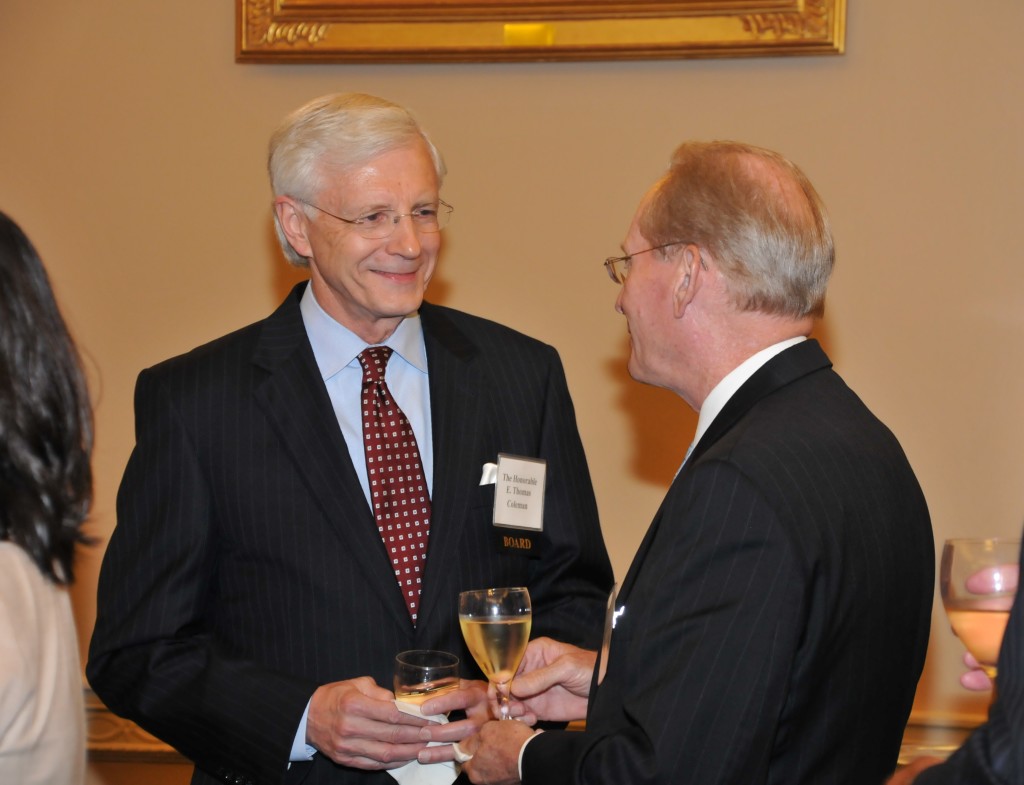 The Honorable Tom Coleman (Chairman, USCHS Board) with the Honorable Jim McCrey