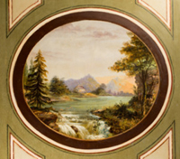 Landscape Medallion, Brumidi Corridor (Architect of the Capitol)