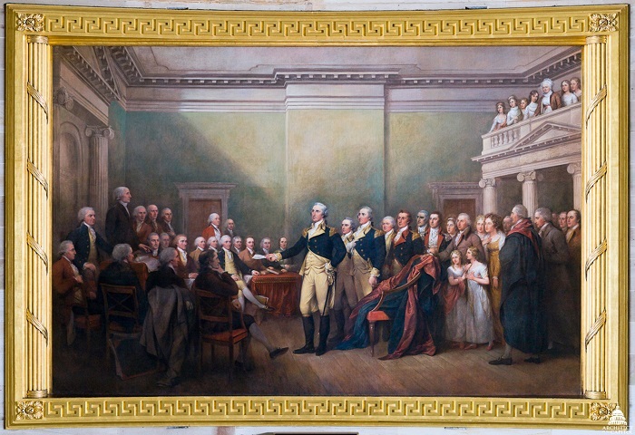 General George Washington Resigning his Commission to Congress by John Trumbull (Architect of the Capitol)