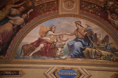 Brumidi's fresco of Telegraph in the Lyndon B. Johnson Room