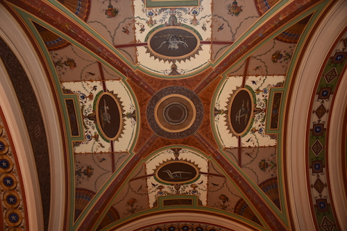 The ceiling of the North Corridor