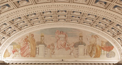 Panel of The Arts by Kenyon Cox, Jefferson Building of the Library of Congress