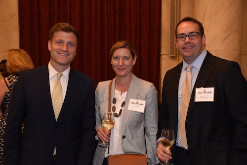 Aaron Stetter, of the Independent Community Bankers of America, and Cara Stetter attended the reception.
