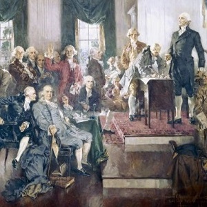 Signing of the Constitution by Howard Chandler Christy courtesy of the Architect of the Capitol