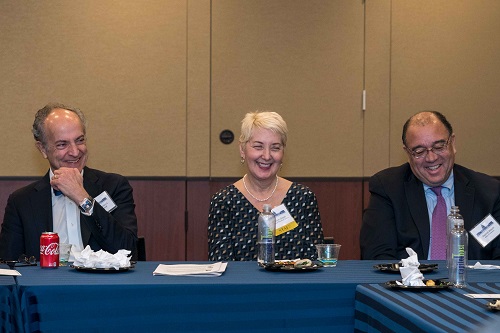 David Geanacopoulos of VW, Marilyn Green of USCHS, and Darrell Minott of Bank of America