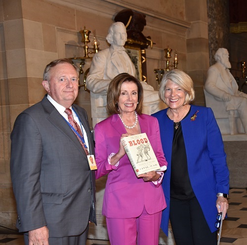 USCHS Honors 116th Congress: USCHS Chairman Donald G. Carlson, Speaker of the House Nancy Pelosi, and USCHS President Jane L. Campbell