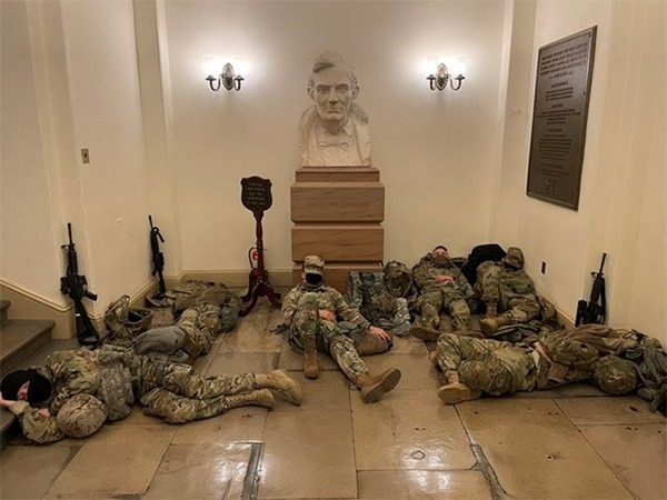 Capitol History Blog / 2021 0517: Troops in U.S. Capitol, January 2021