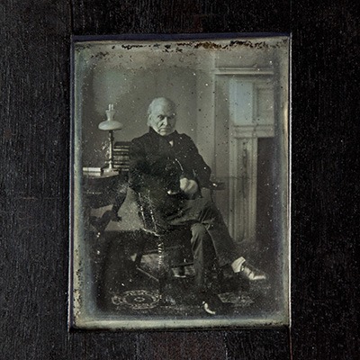 The Haunted History of the U.S. Capitol: Photograph of former President and Congressman John Quincy Adams (Sotheby's via NYT)